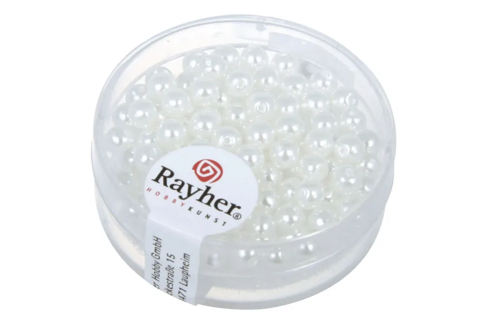 Rayher Renaissance Glaswachsperlen | 4 mm | 85 Stück