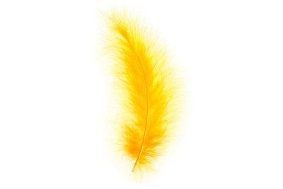 Glorex Marabufedern Goldgelb | 15 Stück