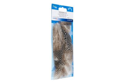 Glorex Perlhuhnfedern Mix | 3-9 cm | 15 Stück