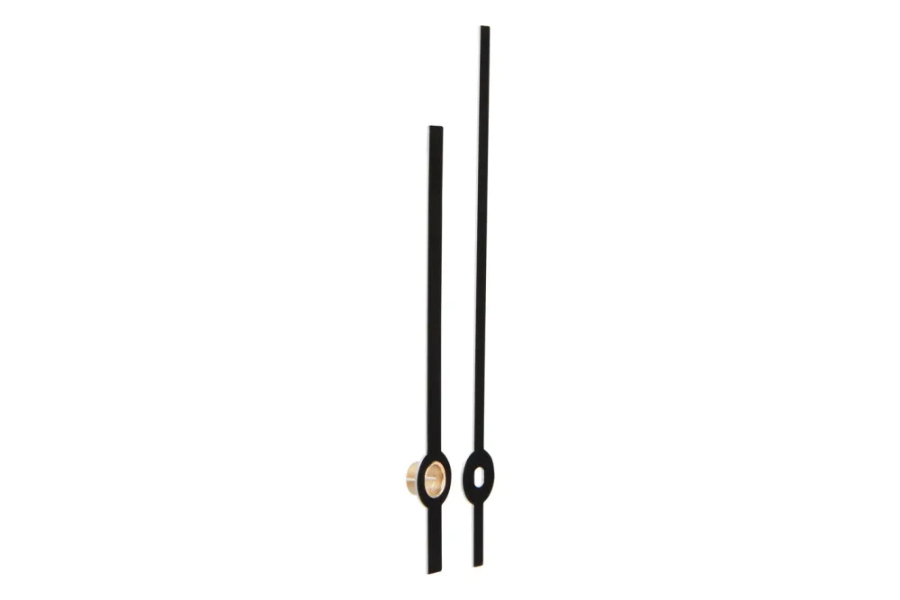 Glorex Uhrzeiger Metall Schwarz Matt | 8 | 6 cm