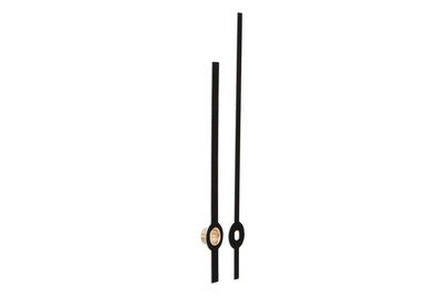 Glorex Uhrzeiger Metall Schwarz Matt | 8 | 6 cm