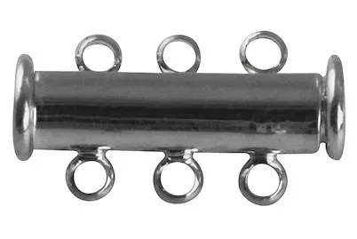 Rayher Magnetschiebeverschluss Messing | 3-reihig | 20 mm