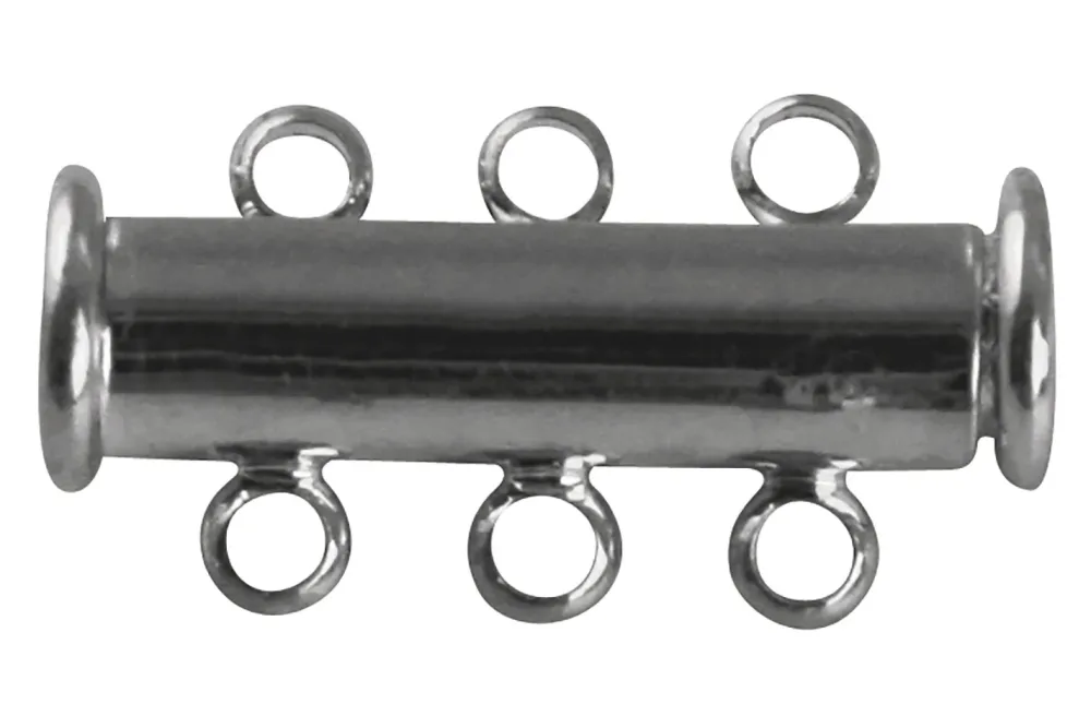 Rayher Magnetschiebeverschluss Messing | 3-reihig | 20 mm