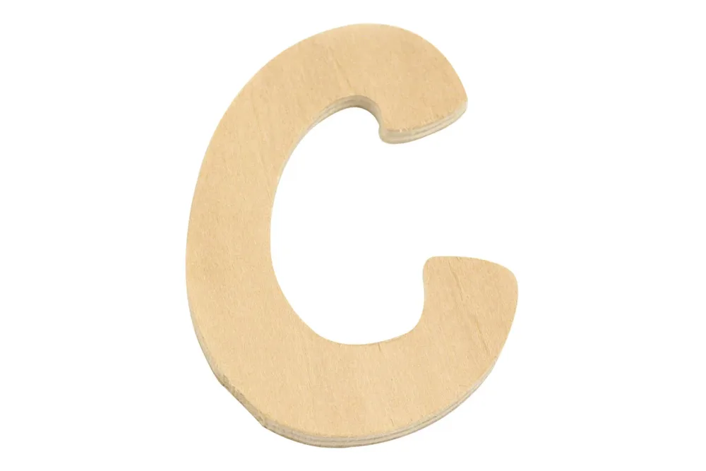 Rayher Holz-Buchstabe C | 6 cm