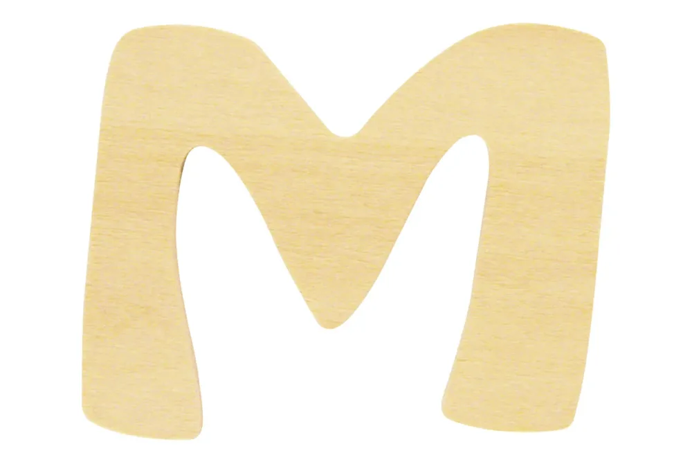 Rayher Holz-Buchstabe M | ⌀ 6 cm