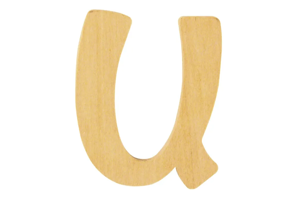 Rayher Holz-Buchstabe U | ⌀ 6 cm