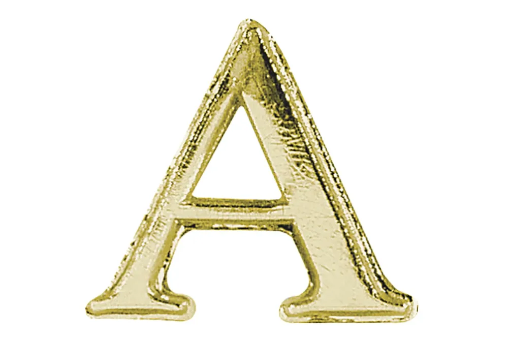 Rayher Wachsmotiv Alpha und Omega Gold | 2.5 cm | 2 Stück