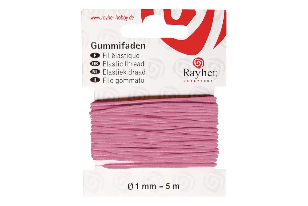 Rayher Gummifaden | ⌀ 1 mm | 5 m