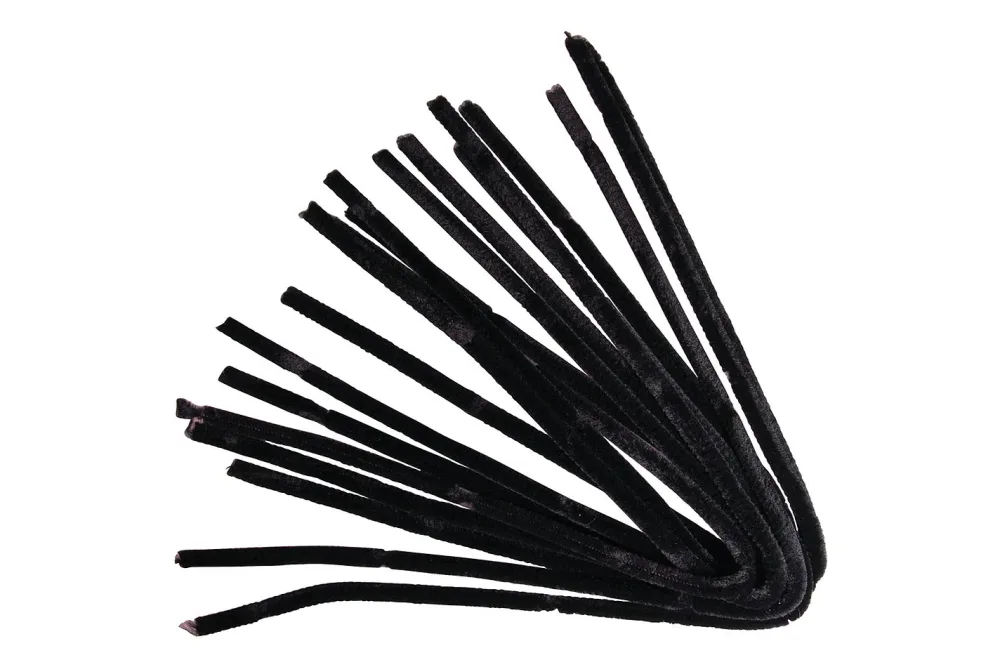 Rayher Chenilledraht Schwarz | 50 cm | 10 Stück