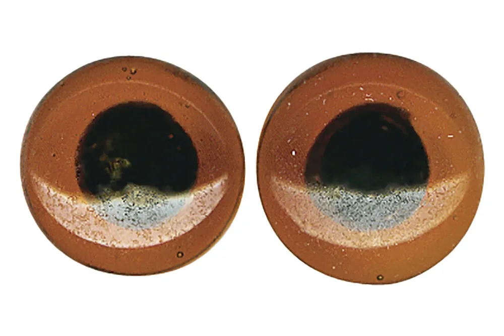 Rayher Glastieraugen zum Aufnähen | ⌀ 1.2 cm | 10 Stück