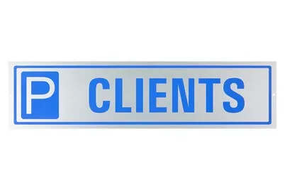Schild P Clients | 40 × 10 cm