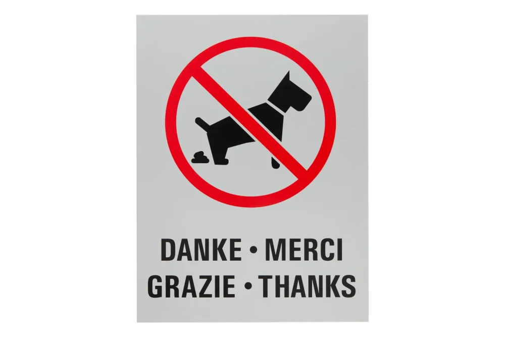 Keine Hundetoilette Schild | 20 × 15 cm