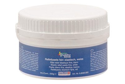 Glorex Reliefpaste Elastisch Weiss | 250 g
