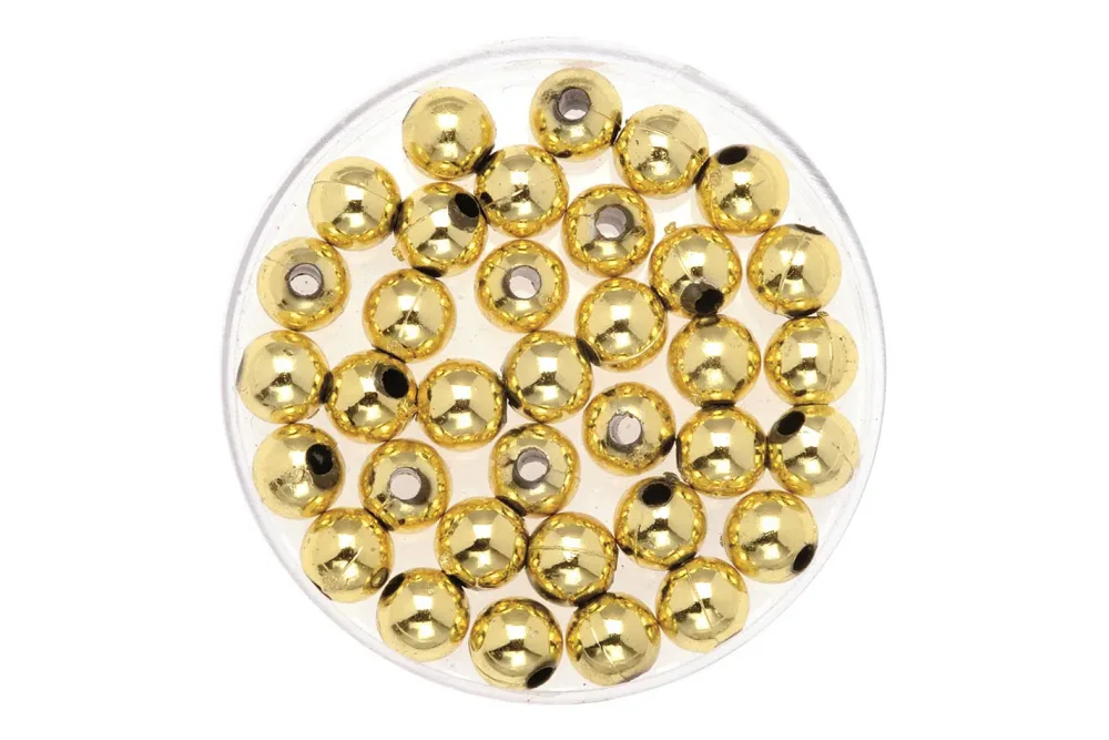 Glorex Dekoperlen Gold | 6 mm | 75 g