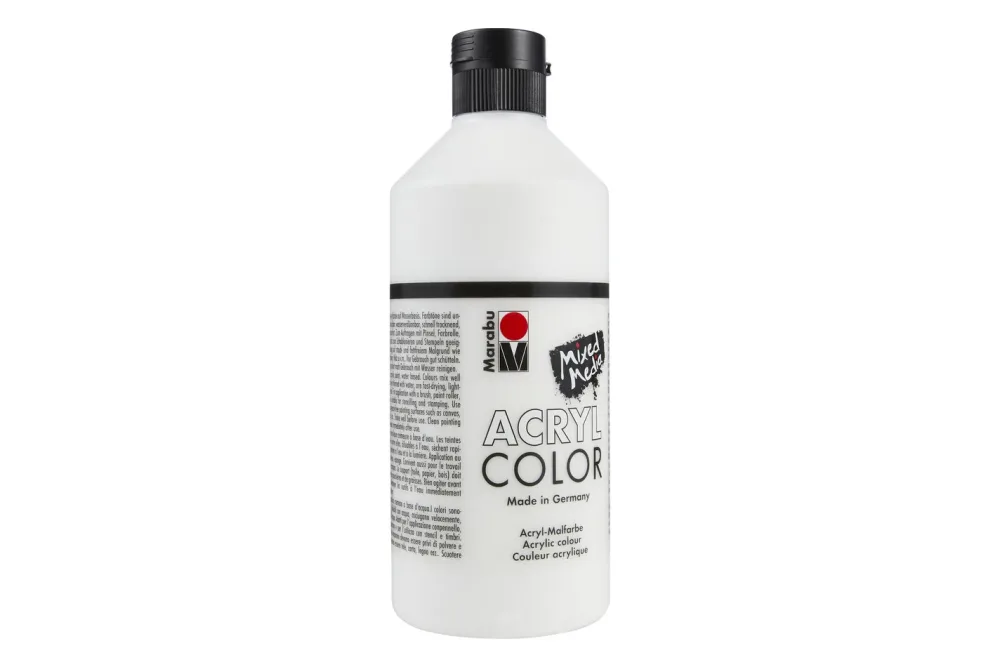 Marabu Acrylfarbe Weiss | 500 ml