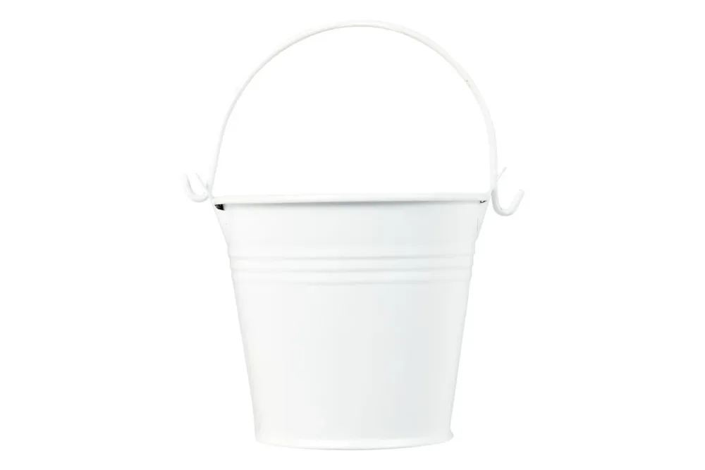 Glorex Metalleimer Weiss | 6 × 6 cm