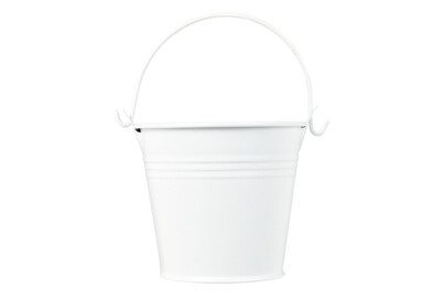 Glorex Metalleimer Weiss | 6 × 6 cm