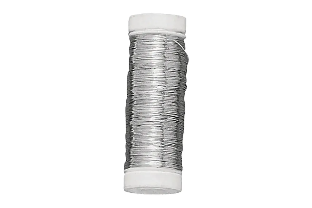 Rayher Silberdraht mit Kupferkern | ⌀ 0.3 mm | 100 m