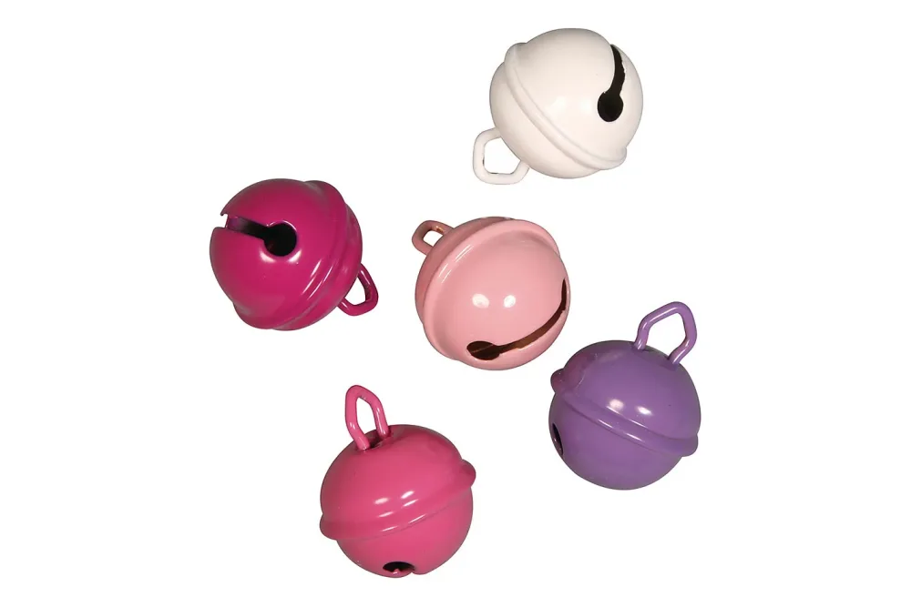 Rayher Metallglöckchen Rosa Mix | 19 mm | 5 Stück