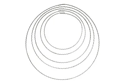 Rayher Metallringe Gewellter Flachdraht | ⌀ 22 cm