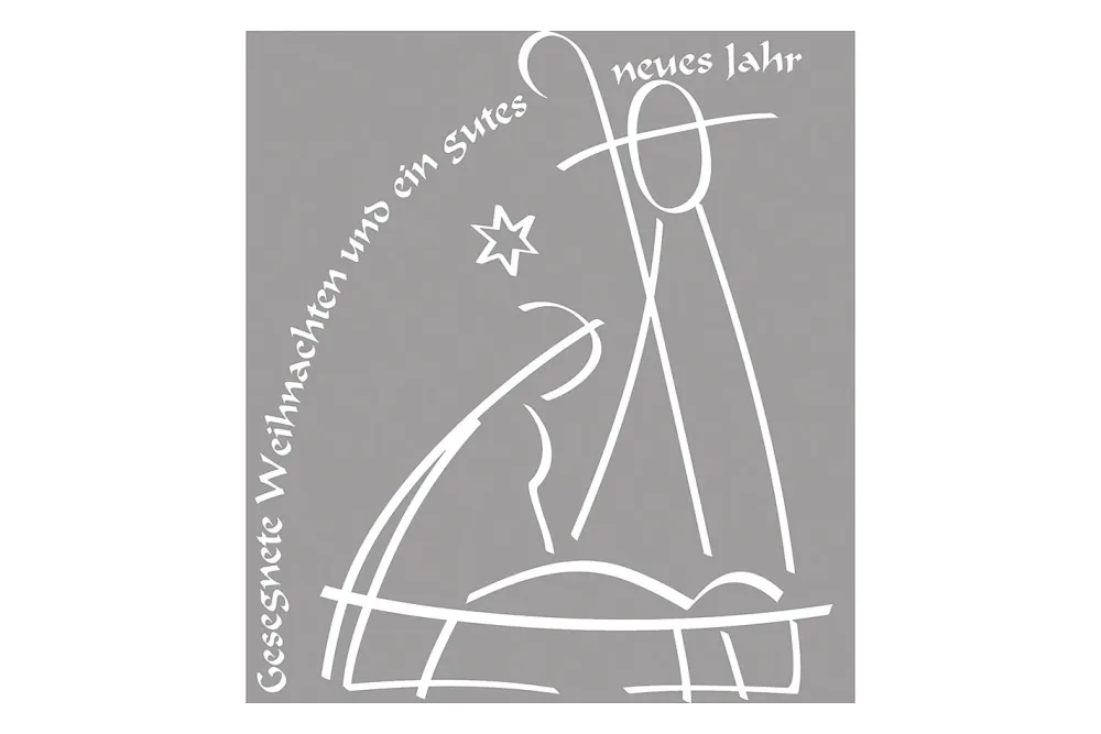 Rayher Holzstempel Gesegnete Weihnachten | 7 × 8 cm