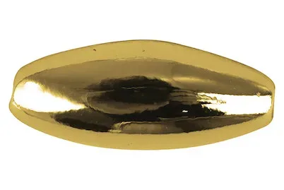 Rayher Plastik-Oliven Gold | 6 × 14 mm | 12 Stück
