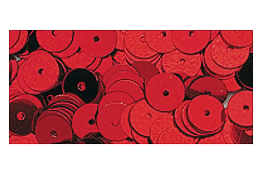 Rayher Pailletten Glatt Rot | 6 mm | 1000 Stück