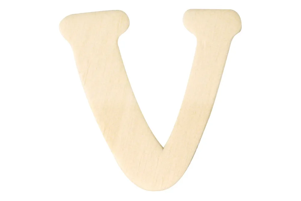 Rayher Holz-Buchstabe V | 4 cm