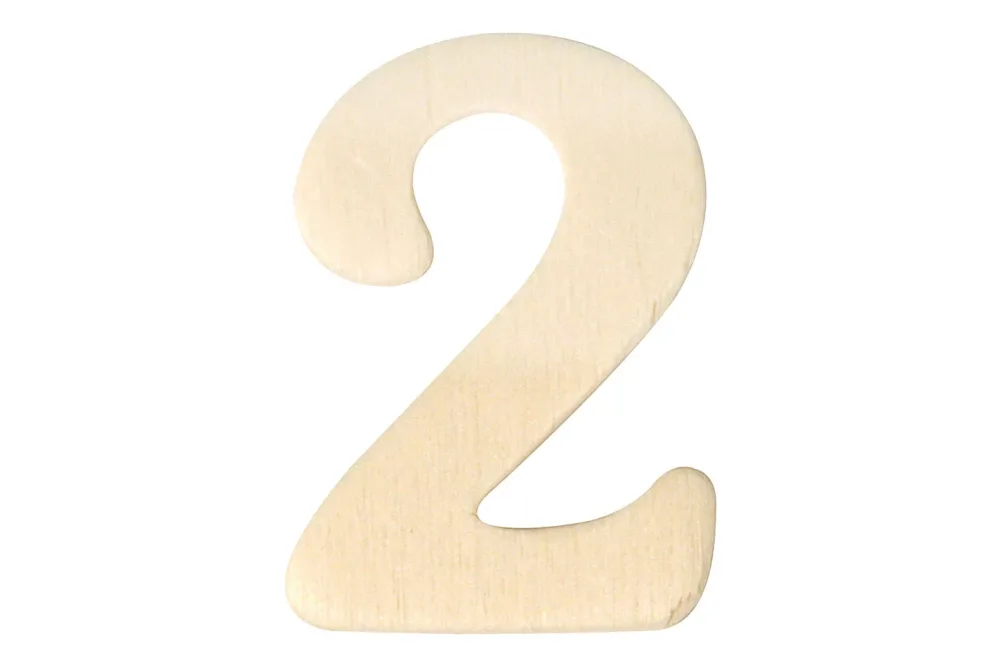Rayher Holz-Zahl | 4 cm