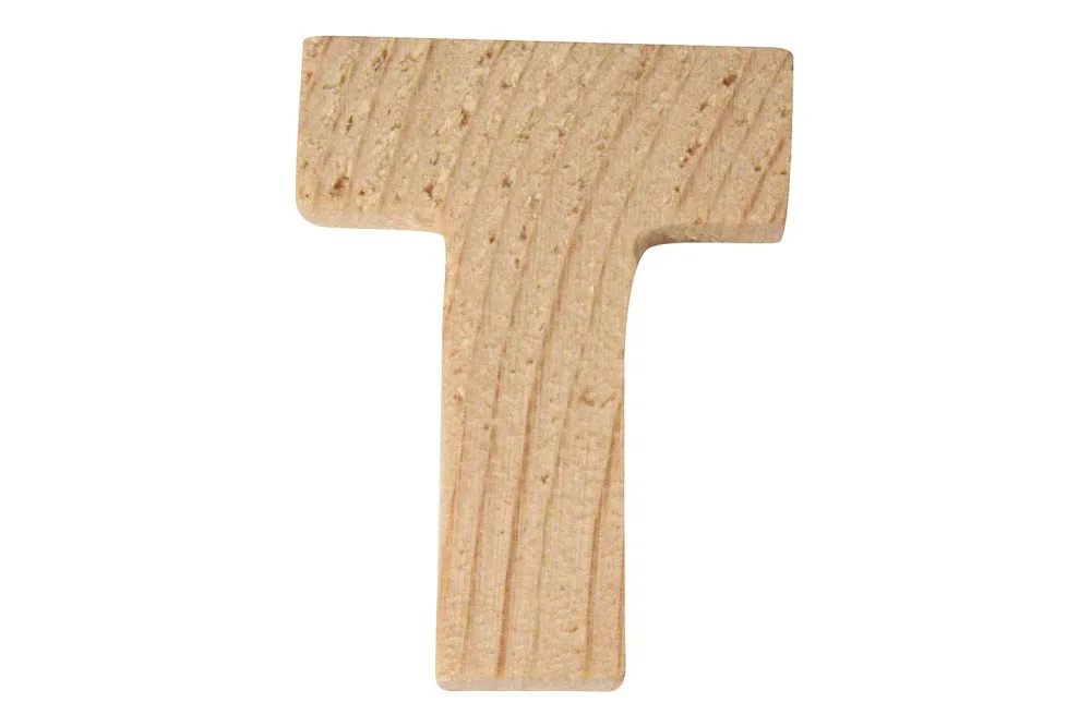 Rayher Holzbuchstabe T | 5 × 1 cm