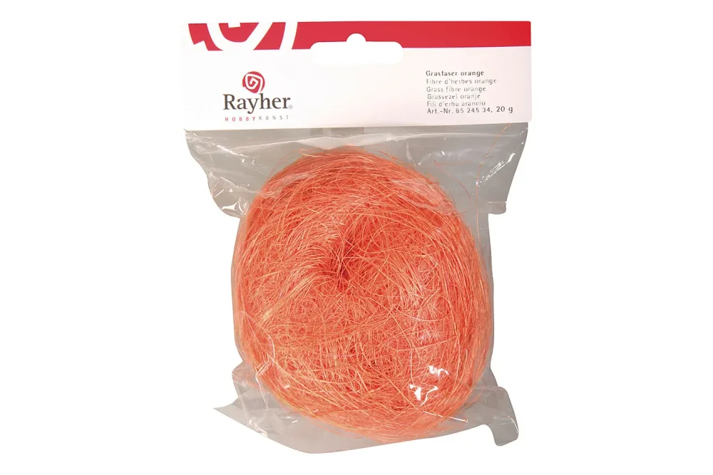 Rayher Grasfaser Orange | 20 g