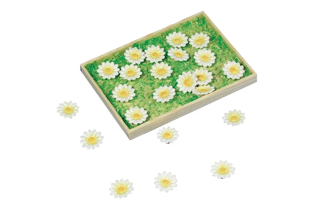 Rayher Polyresin-Daisyköpfchen | 1.5 cm | 16 Stück