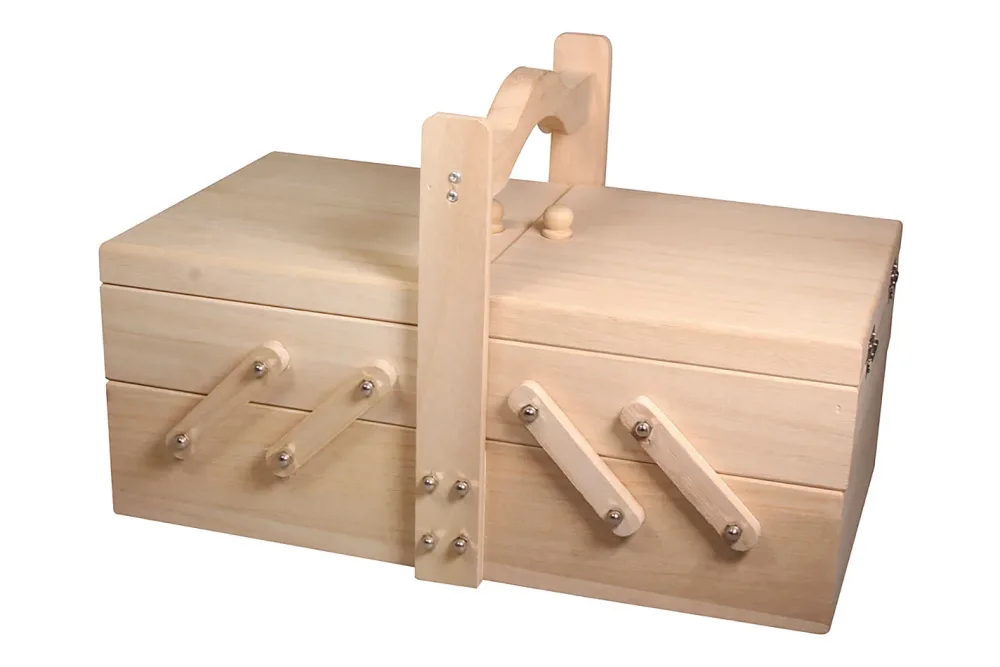 Rayher Holz-Nähkästchen FSC | 34.5 × 20 × 21.5 cm