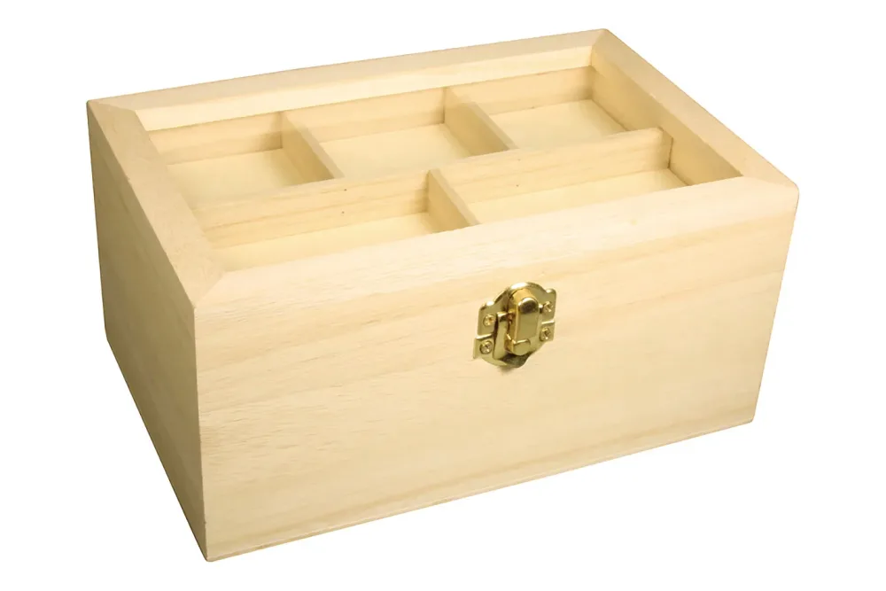 Rayher Holzschatulle mit Deko-Deckel FSC Mix Credit | 20 × 13 × 9.5 cm