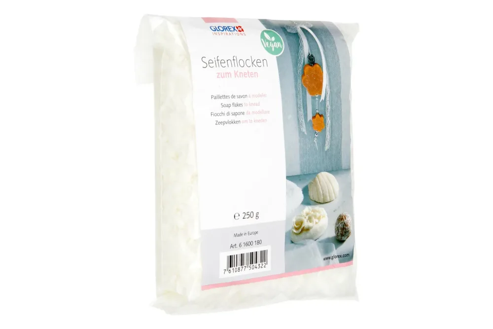 Glorex Seifenflocken zum Kneten Weiss | 250 g