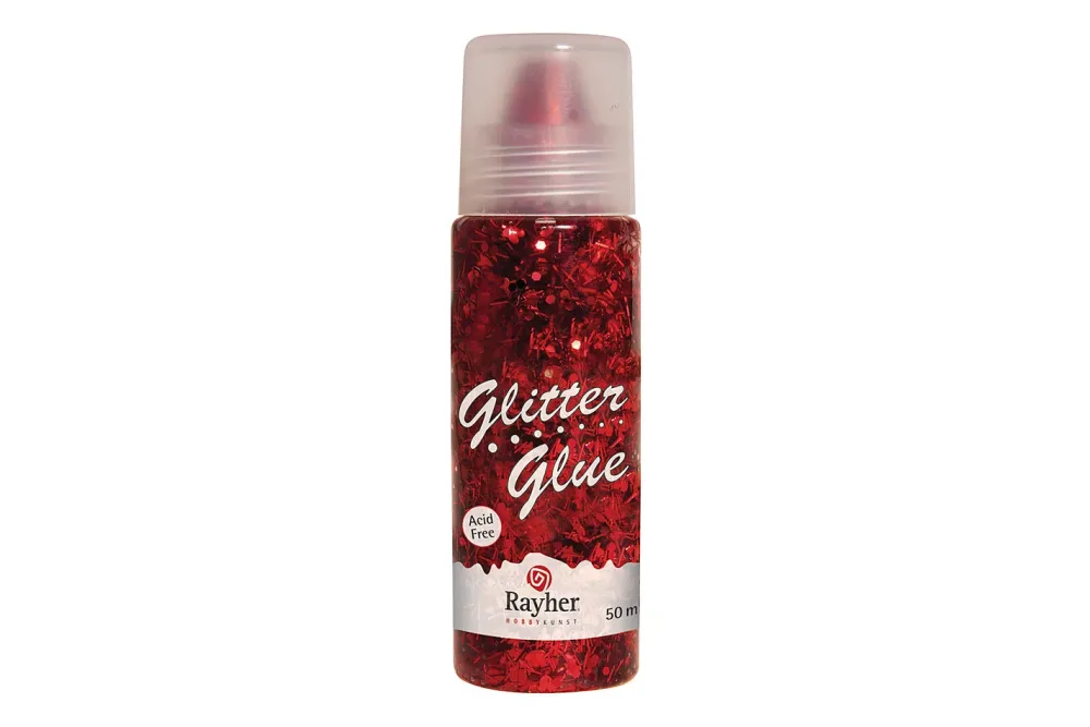Rayher Glitter-Glue Space Klassikrot | 50 ml