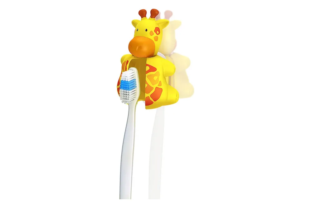 Diaqua - Zahnbürstenhalter Fun animal Giraffe, One Size, Gelb