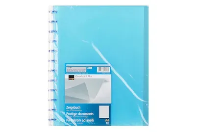 Coop Qualité&Prix Zeigebuch blau mit 20 Ersatztaschen
