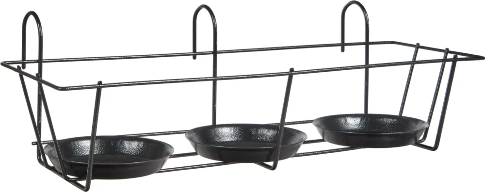 Alba Blumentopfhalter Schwarz | 55 × 23.5 × 17 cm