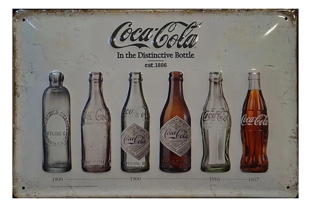 Münder Email Werbeblechschild Coca-Cola | 20 × 30 cm