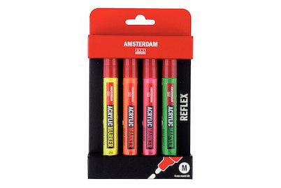 Amsterdam Acryl Marker Set Reflex | 4 Stück
