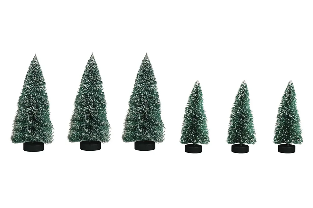 Rayher Deko-Tannenbäumchen Be-schneit | 5-7 cm | 8 Stück