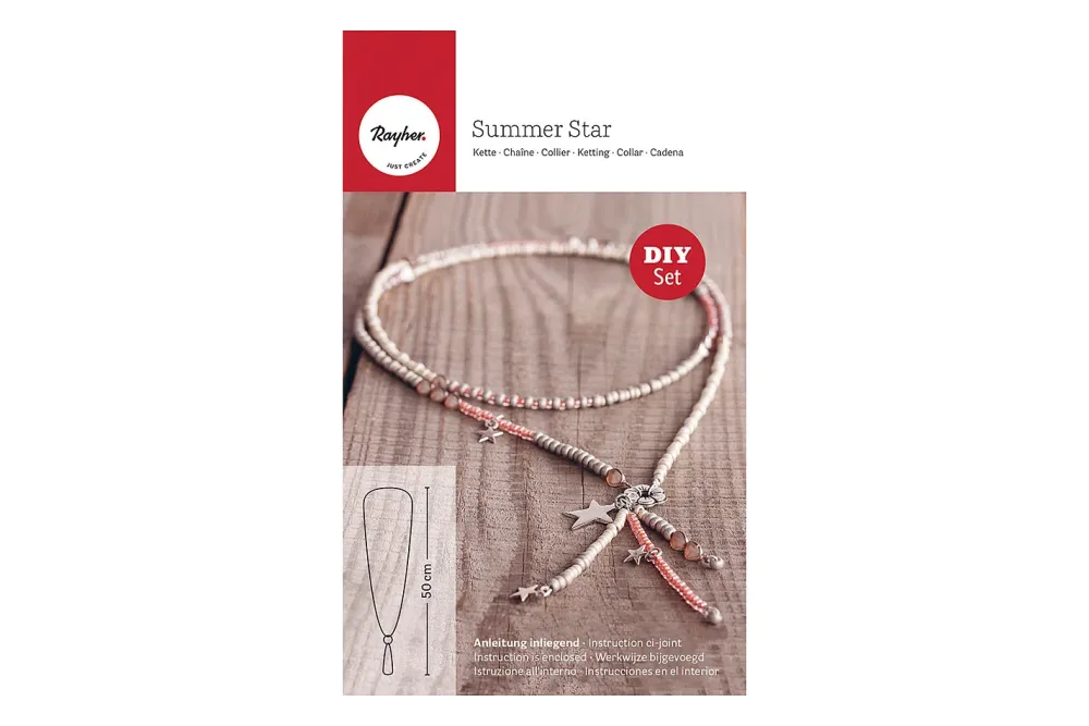 Rayher Kette Summer Star mit Anhänger | 100 cm