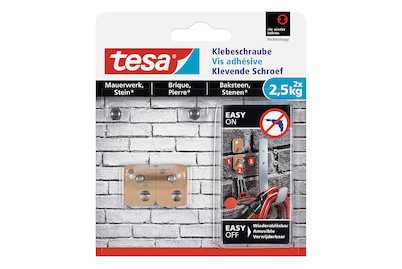 tesa® Klebeschraube viereckig Beige tesa Inhalt: 1 Pckg.