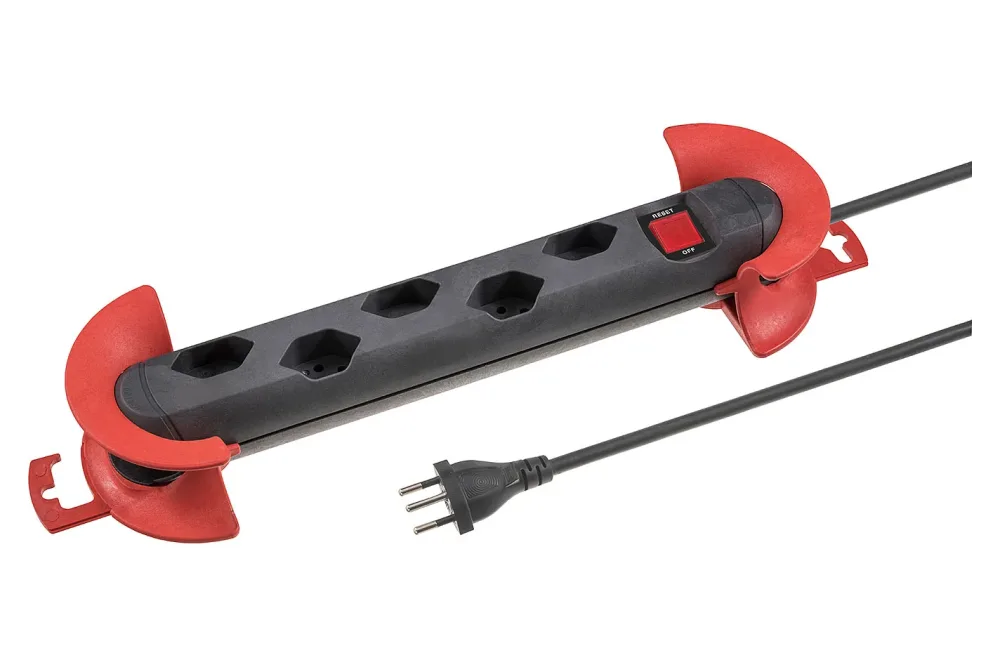 Steckdose mit Reset-Schalter Schwarz | 2500 W