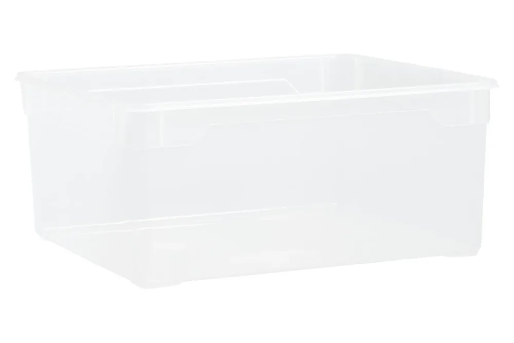 Rotho Aufbewahrungsbox Clear Box ohne Deckel | 17 × 33.5 × 39.5 | 18 l