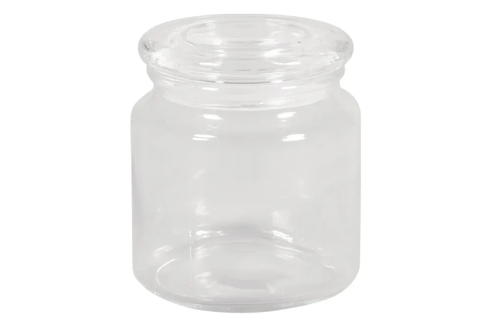 Vorratsglas mit Glasdeckel, 10cm ø, 11cm, 580ml, Öffnung ø7,5cm