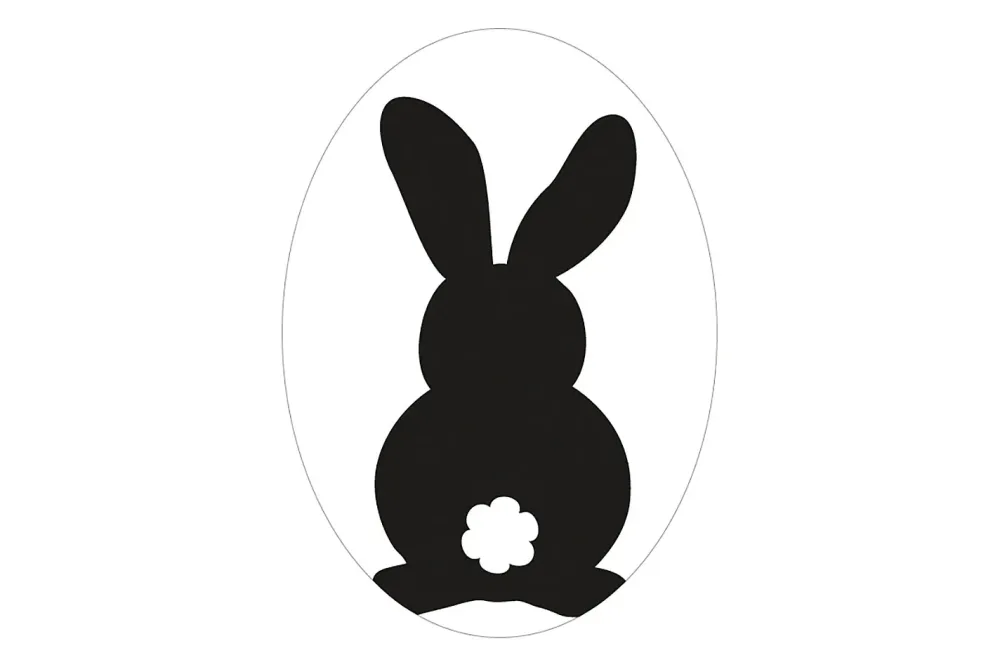 Rayher Labels Hase | 5.5 × 4 cm