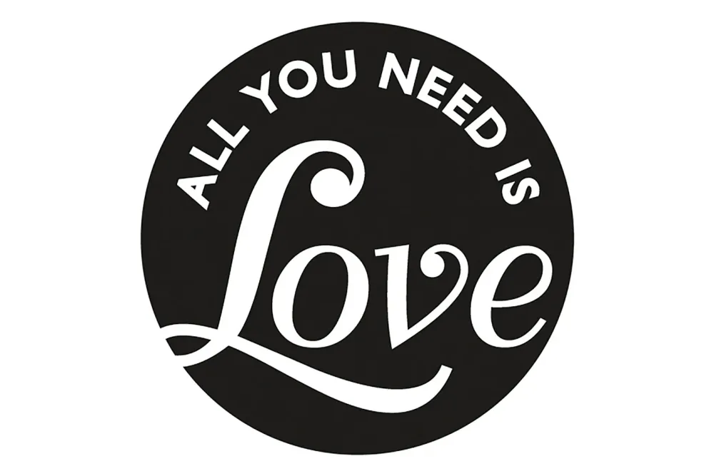 Rayher Labels Gips All You Need Is Love | 4.5 cm