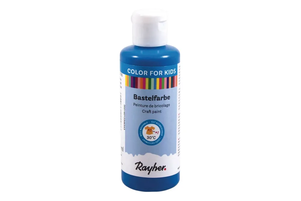 Rayher Kinder-Bastelfarbe Royalblau | 80 ml